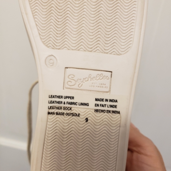EUC Seychelles Off White Leather Laceup Casual Sneaker Shoes Size 9 - Picture 10 of 10
